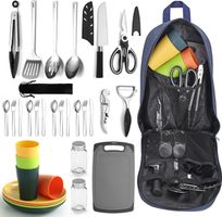 Camping Kochset Geschirr Besteck Set Outdoor Picknick Grill