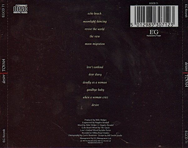 CD: CD Toyah - Desire (1987) – Usato da Möriken AG venduto da mineralia 1