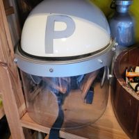 Polizei demo helm 80er jahre ausrüstung schweiz feuerwehr Mp