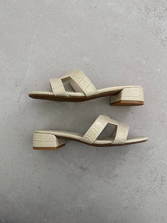 Scarpe da donna: Sandalen Croco Leather Gr. 37 NEW – Usato da Merlischachen venduto da GlamGarb 2