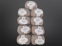 RICO DESIGN beige 50g Wolle 9 Stück