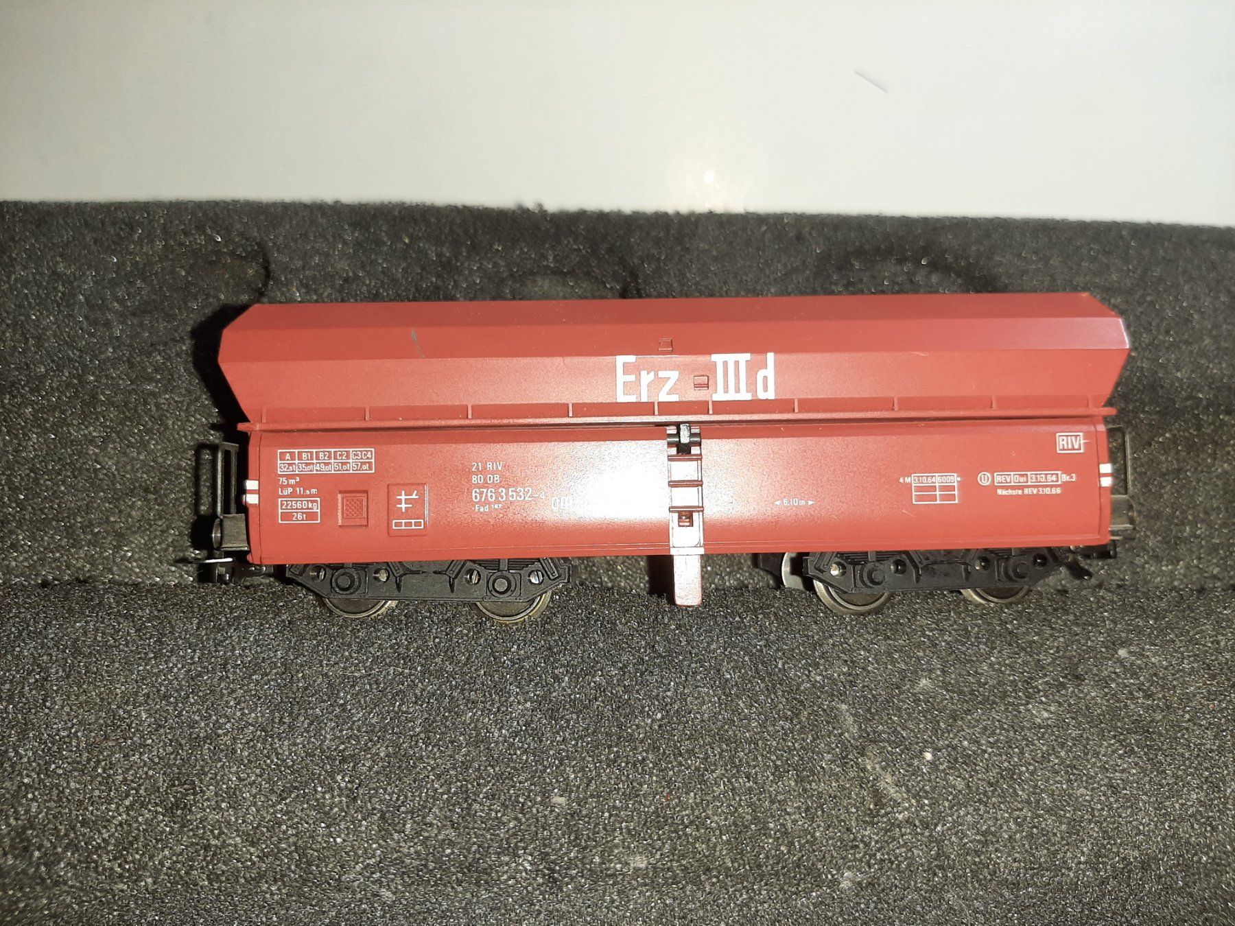 Fleischmann Modellini di ferrovie: FLEISCHMANN ERZ III d DB 676 3 532-4 REF.53 – Usato da Avully venduto da RIVALIS