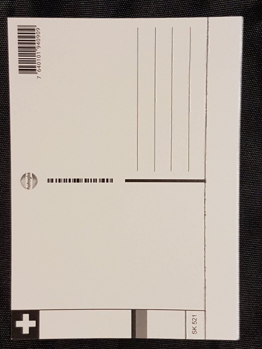 Ansichtskarten: Selbstklebende Postkarte      SCHWEIZ – Neu und originalverpackt aus Zürich von Avd 1