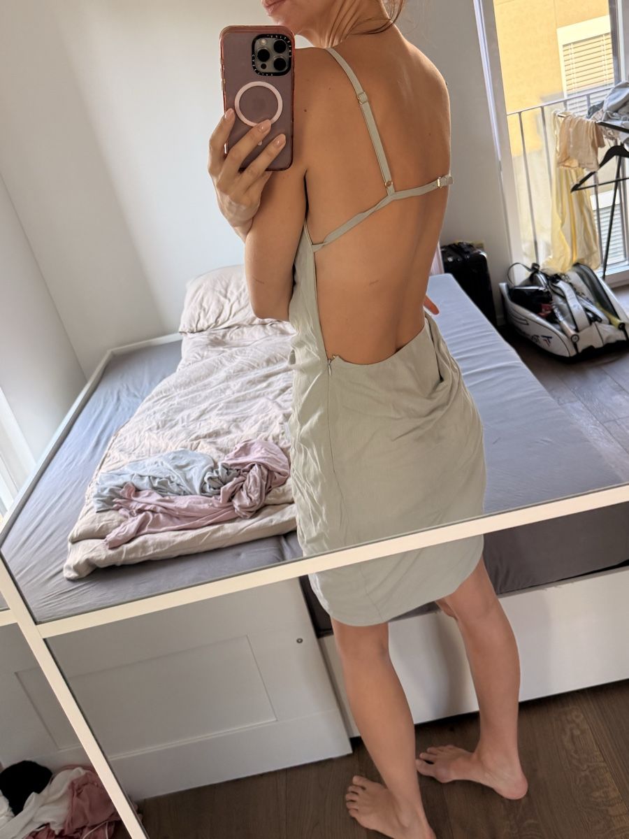 Jacquemus Vestiti: Jacquemus Dress light grey size M excellent condition – Usato da Zürich venduto da Bellinka23 5