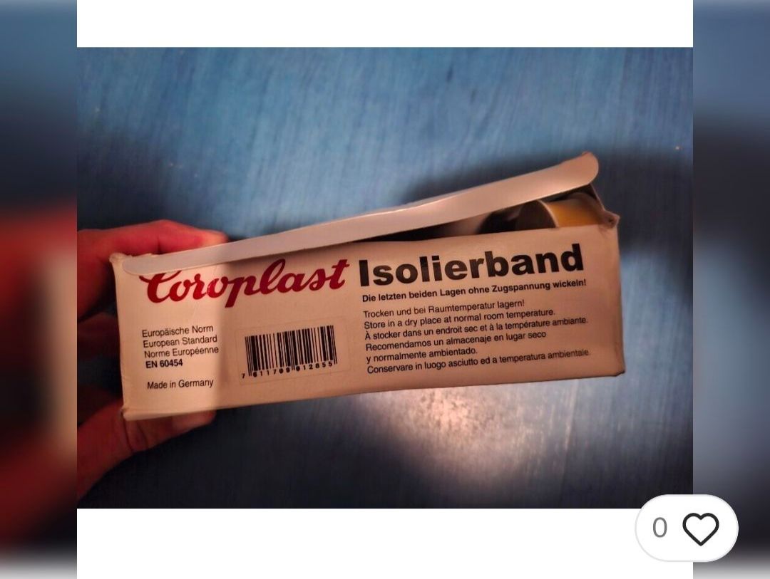 Componenti elettronici: 18 Stück Isolierband Coroplast 302 – Nuovo (secondo la descrizione) da Nürensdorf venduto da DANG3REUX 3