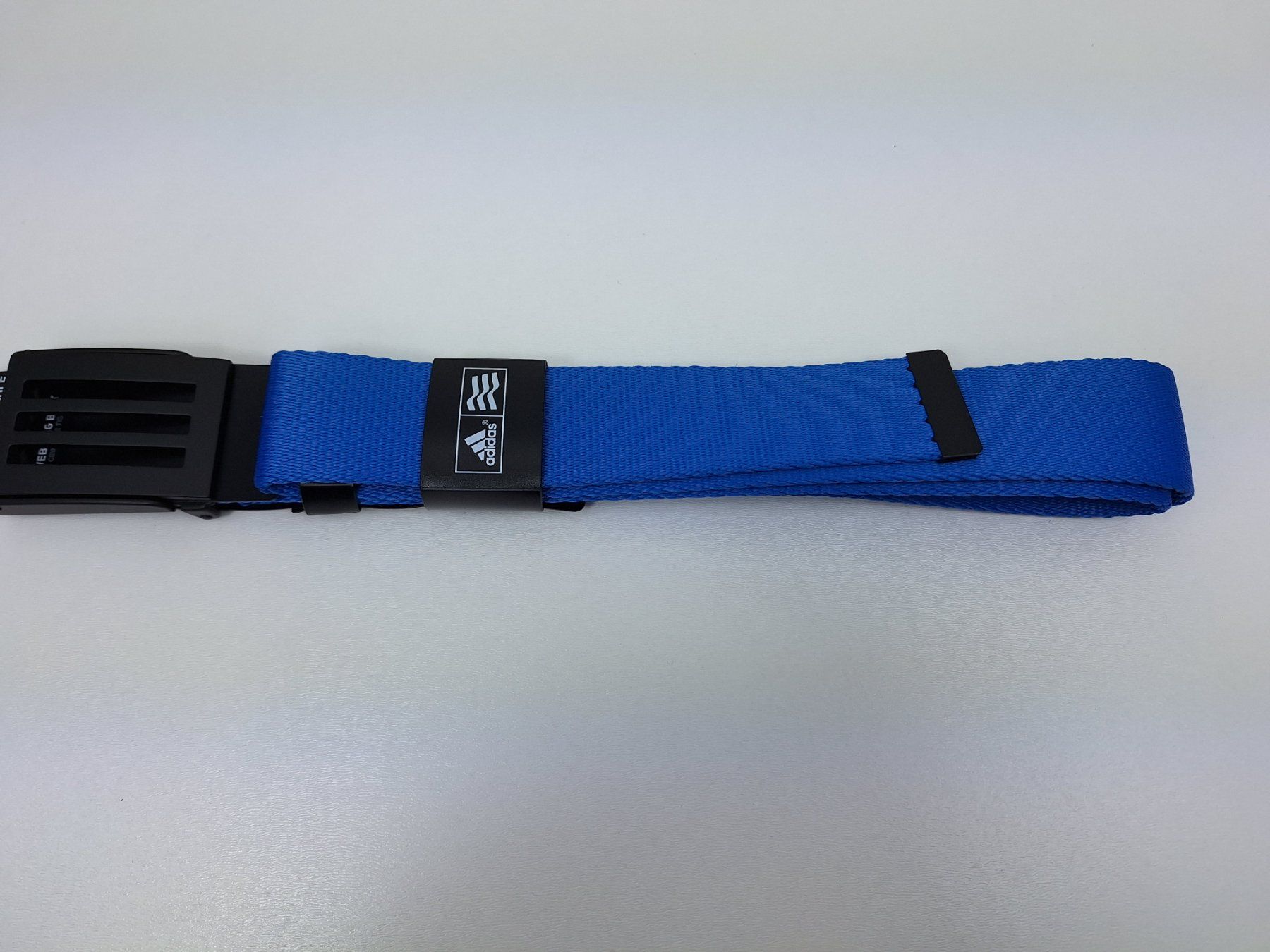 Adidas Cinture: ADIDAS Web Gürtel blau One-Size – Nuovo e nell'imballaggio originale da Seuzach venduto da VT-Collections1