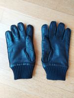 🧤 Herren Handschuhe L/XL Leder-Wolle, black wenig gebraucht
