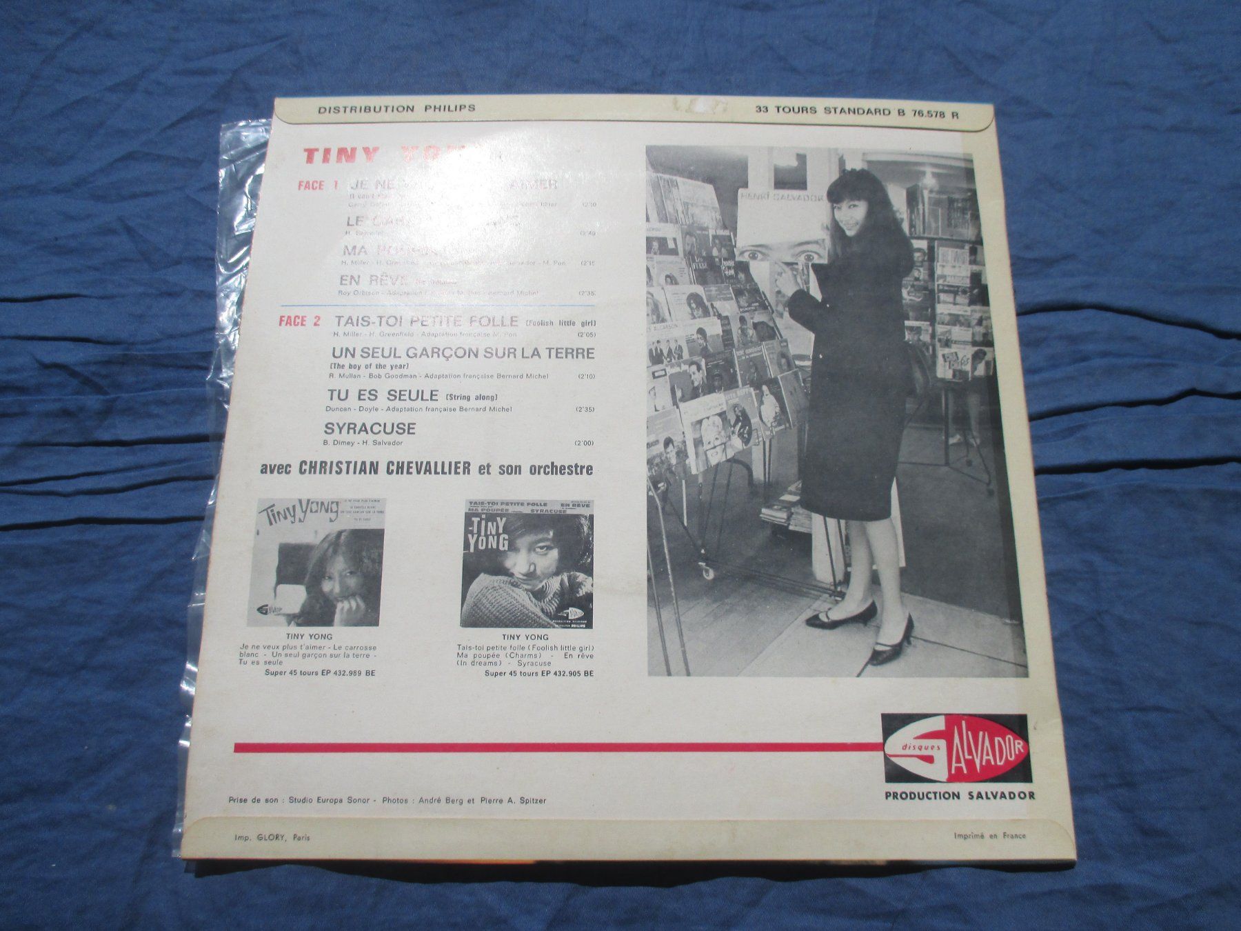 Schallplatten: Tiny Yong LP Je ne veux plus t'aimer – Gebraucht aus Colombier NE von Nevenma 1