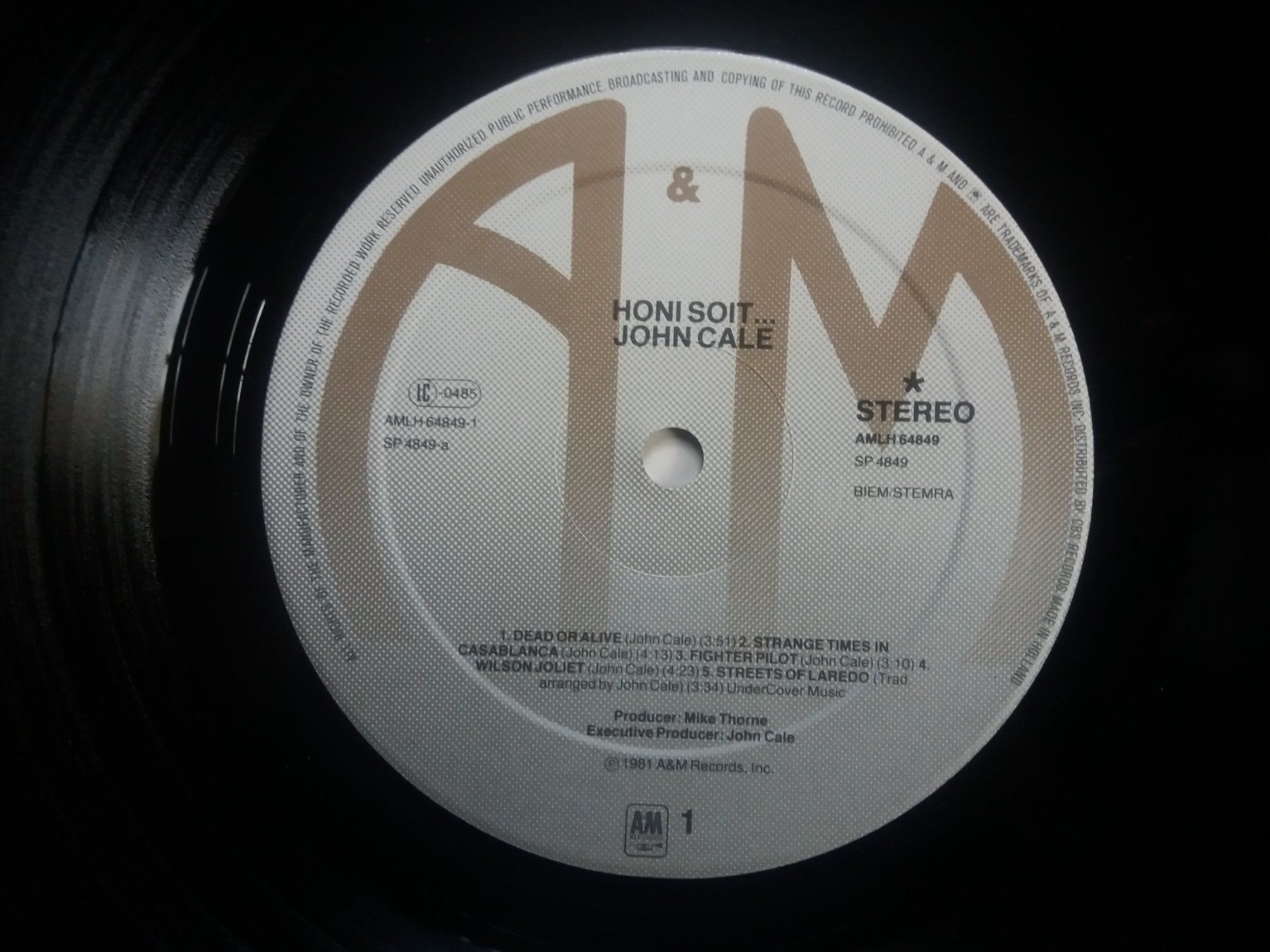 Dischi in vinile: LP (John Cale) Honi Soit – Usato da Meyrin venduto da toutatis 4