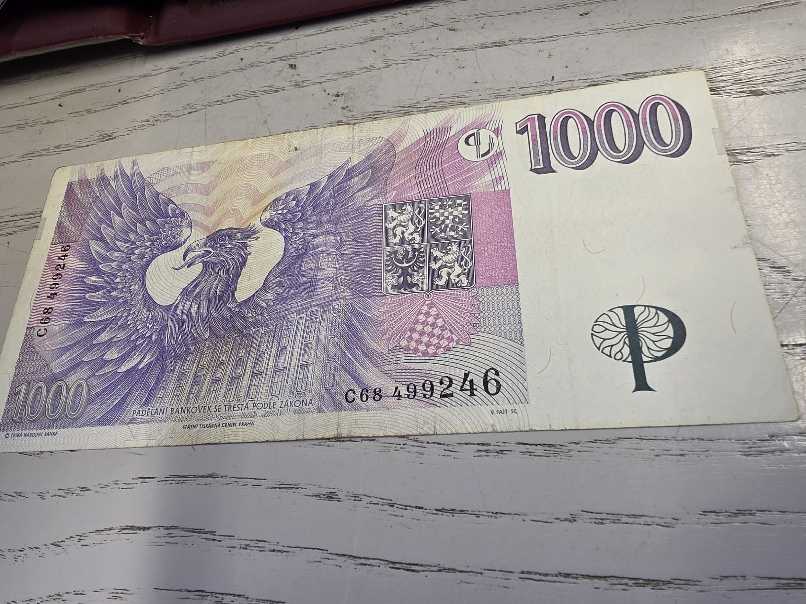 Banknoten: 1000 Korun Tschechisch Banknote gute Zustand – Gebraucht aus Herisau von Antiques.AR 1