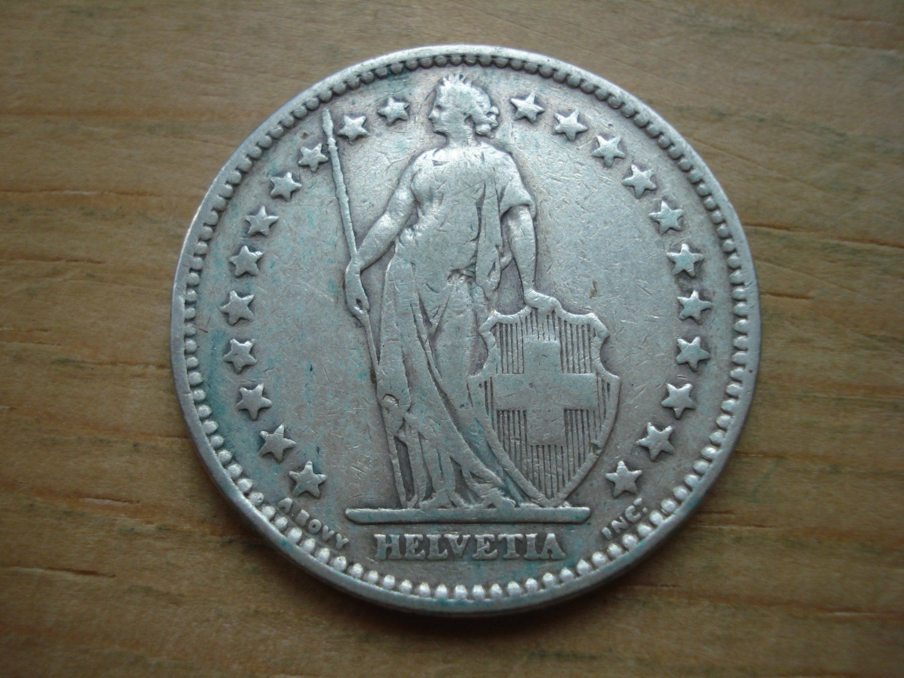 Alle Münzen: (B) 2 Franken 1901 – Gebraucht aus Erlach von Net-Coins 1