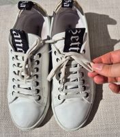 JOHN GALLIANO PARIS 36 NP 290 CHF LEDER WEISS GOLD SCHUHE