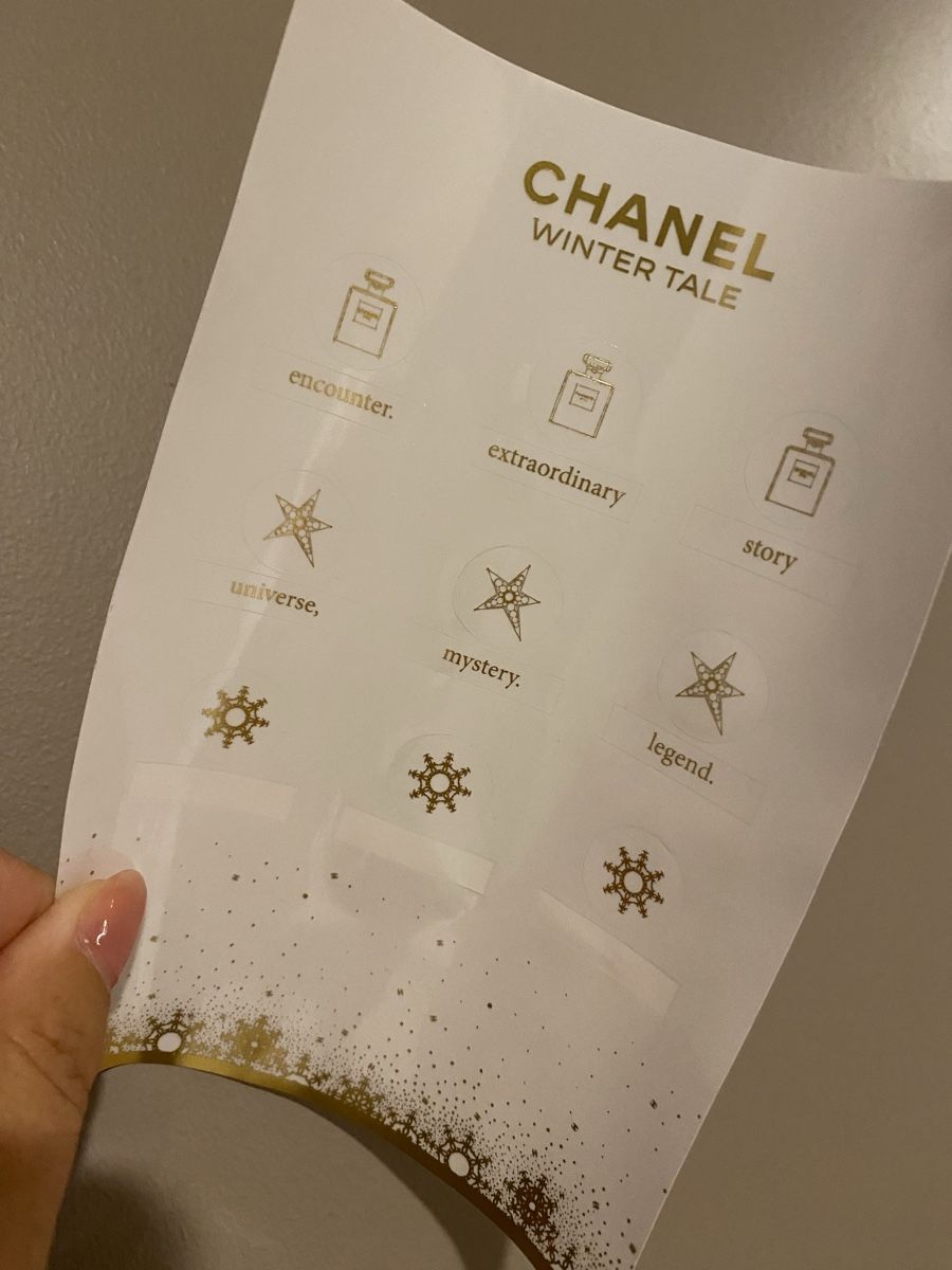 Sticker: Chanel Winter Tale Stickers - Limited Edition – Usato da Ponte Tresa venduto da La_Vie_En_Rose