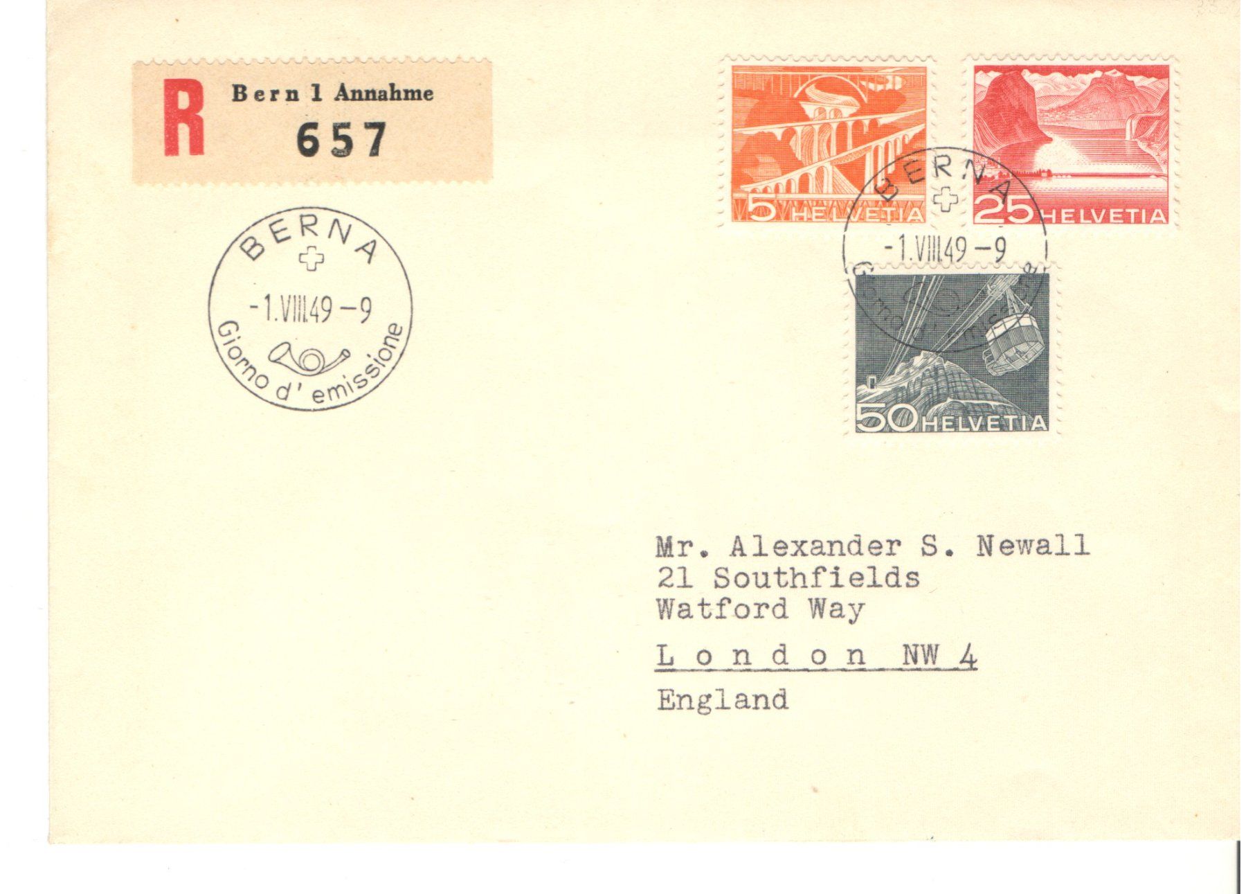 Alle Briefmarken: FDC x4 – Gebraucht aus Echichens von mullerch 3