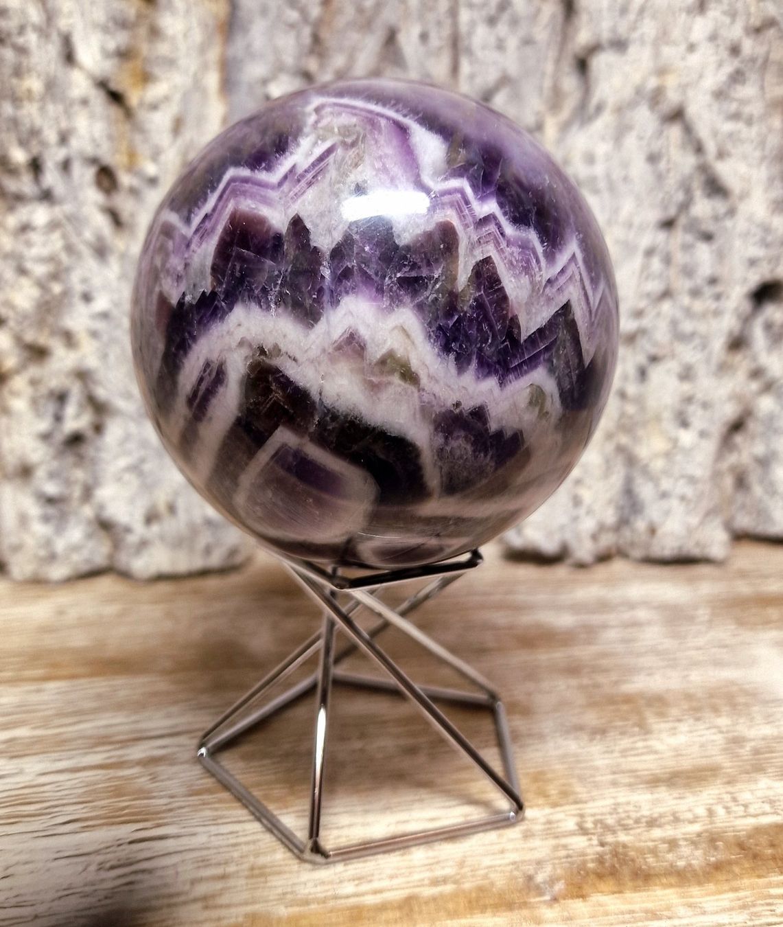 Minerali & Pietre curative: Chevron Amethyst Kugel 73mm 536g – Nuovo (secondo la descrizione) da Matzingen venduto da Shay_Crystalz 4