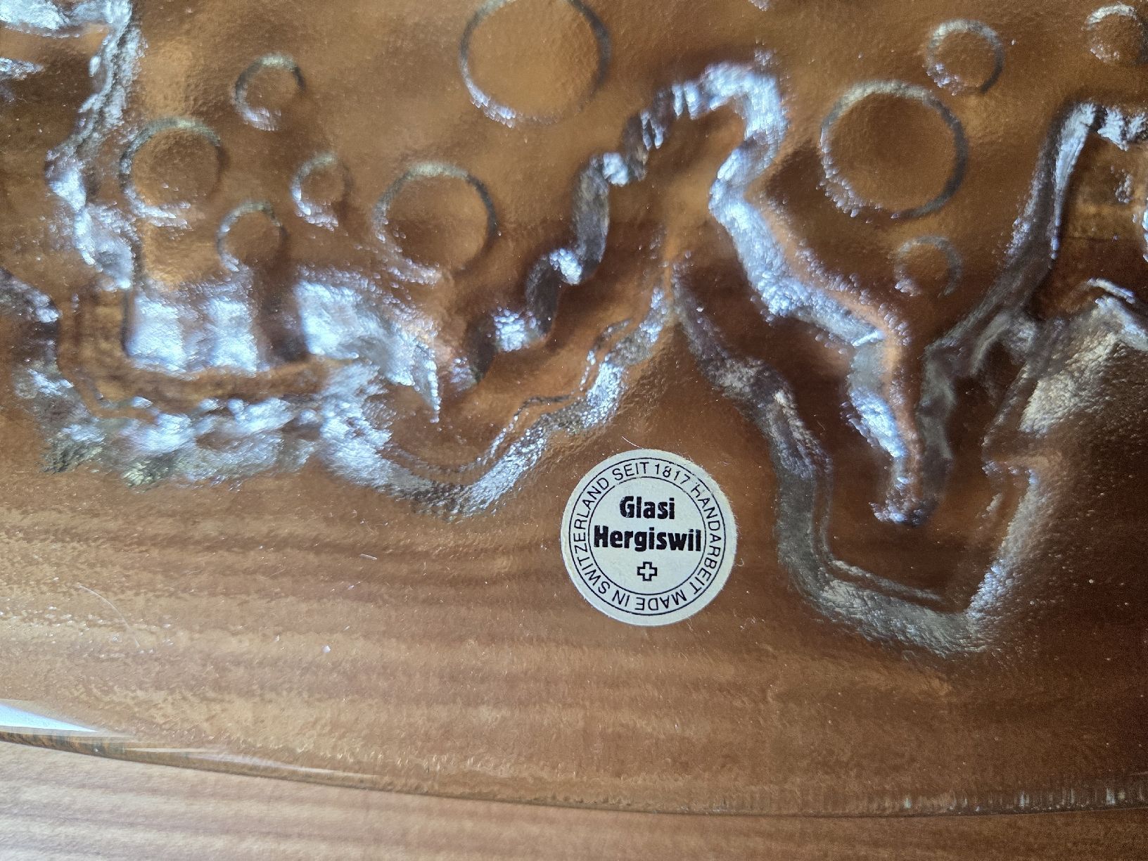 Glasi Hergiswil Servierplatten: Glasplatte Schweiz – Gebraucht aus Dietwil von mb54 1