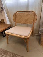Kave Home Holzsessel Sessel Ariane Eichenholz Geflecht natur