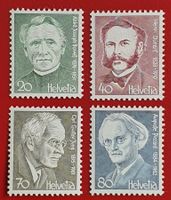 PORTRAITS SATZ 617 - 620 ABBE BOVET DUNANT 1978** POSTFRISCH