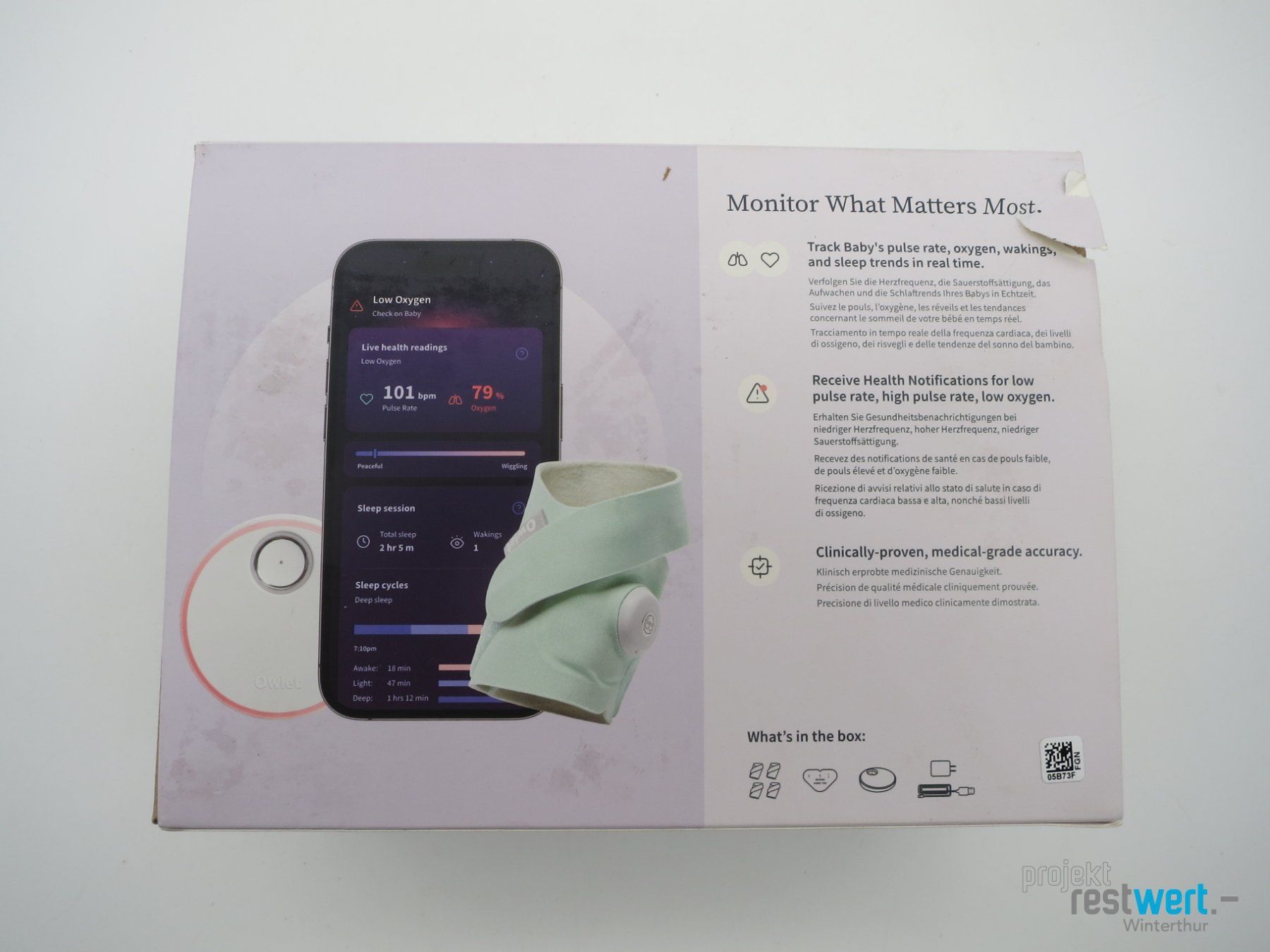 Babyphone: OWLET Dream Sock Babyüberwachung – Nuovo (secondo la descrizione) da Winterthur venduto da Restwert_Winterthur 5