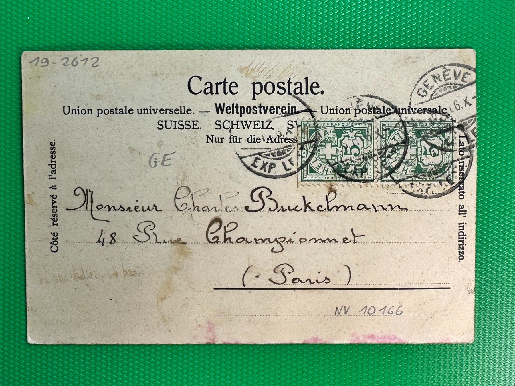 Cartoline postali: Genève - Vue générale – Usato da Steg VS venduto da _vinci_ 1