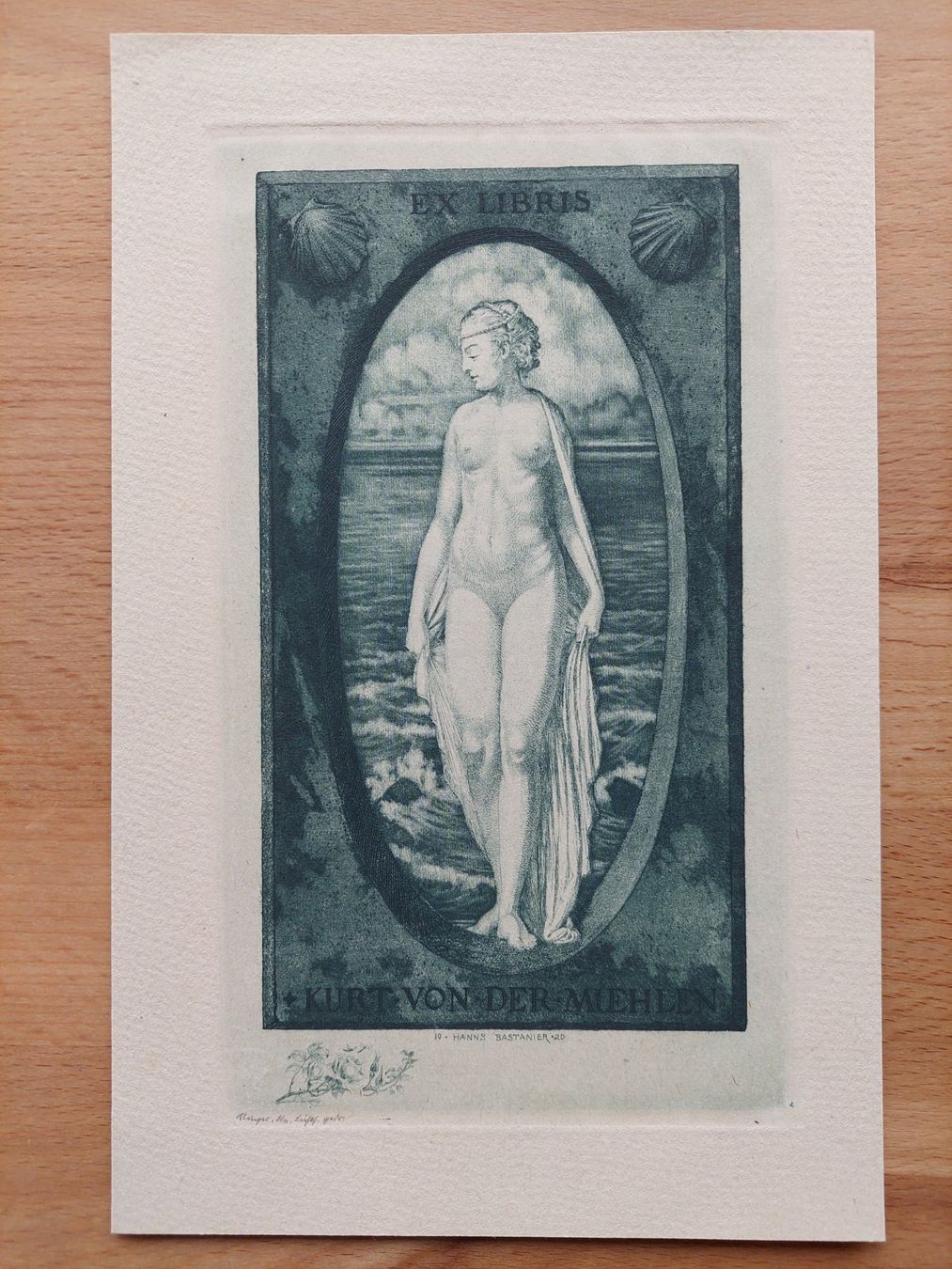 Dipinti: Exlibris Hanns Bastanier - Original Radierung 1920 – Usato da Obfelden venduto da Exlibris-Art 1