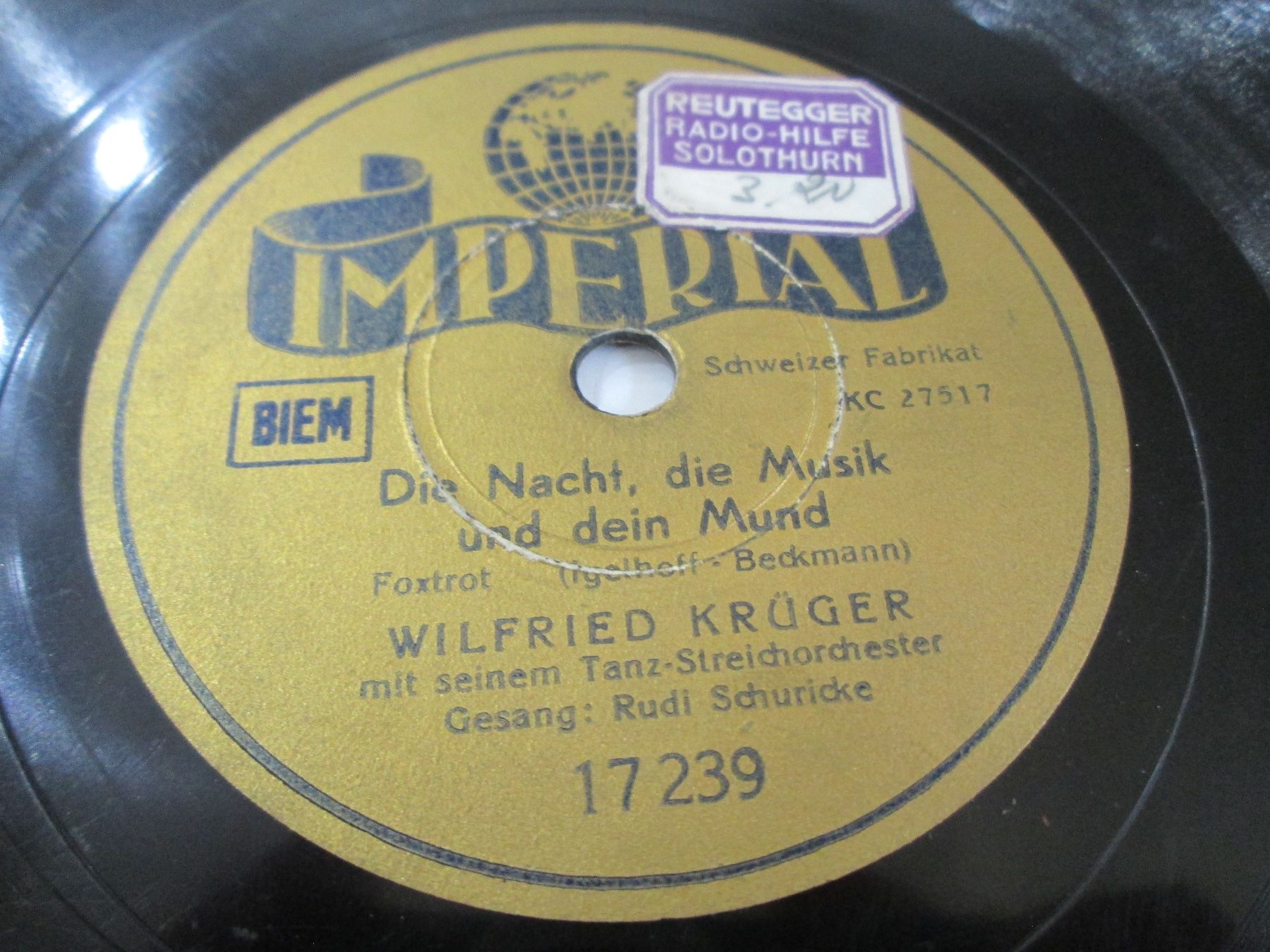 Vinyles: DISQUES 78 TOURS – D'occasion à Lausanne par Leag 1
