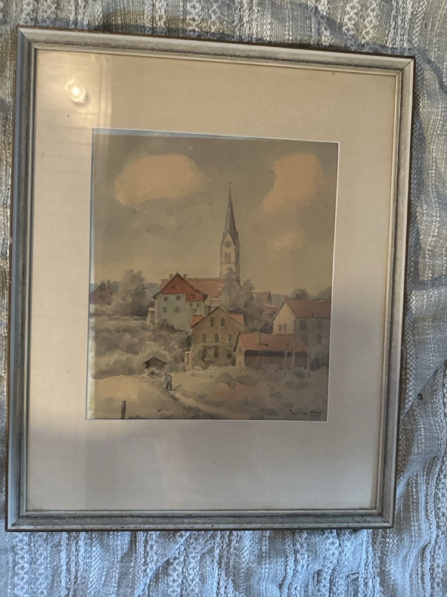 Dipinti: Paul Von Moos, Kirche Oberwinterthur – Usato da Frauenfeld venduto da aluma14 1