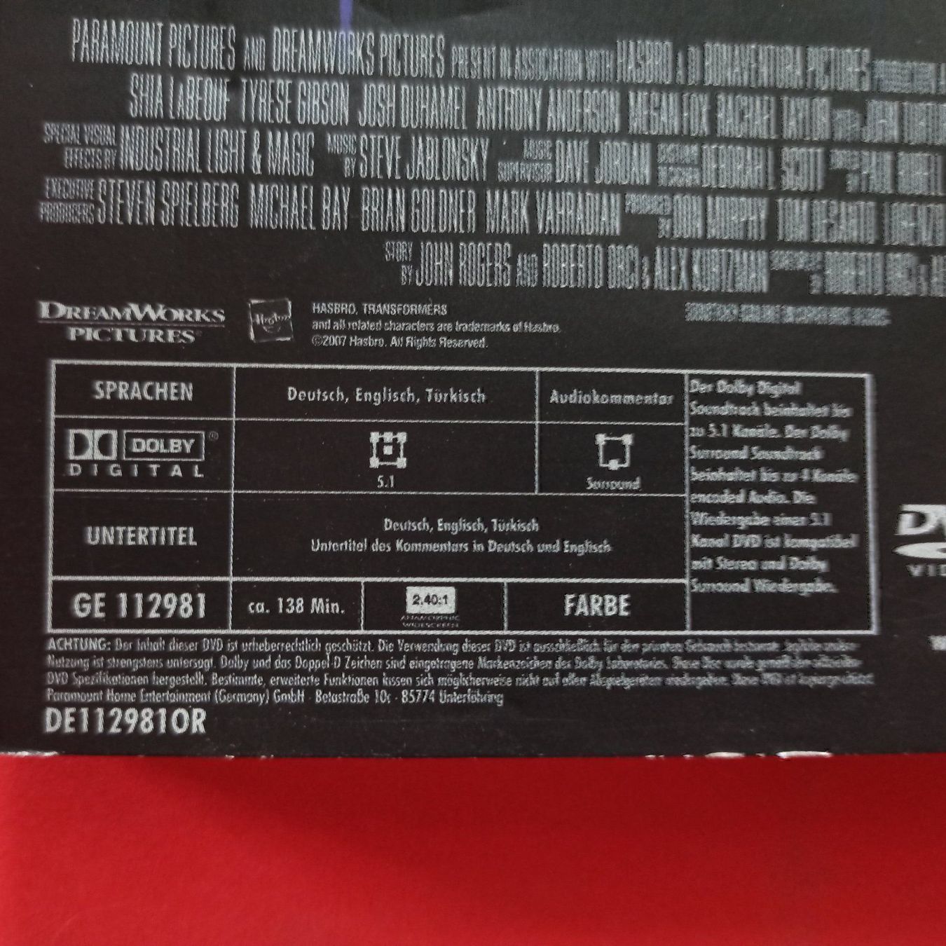 Alle DVDs: Transformers – Gebraucht aus Dübendorf von kb86_MOVIE 2