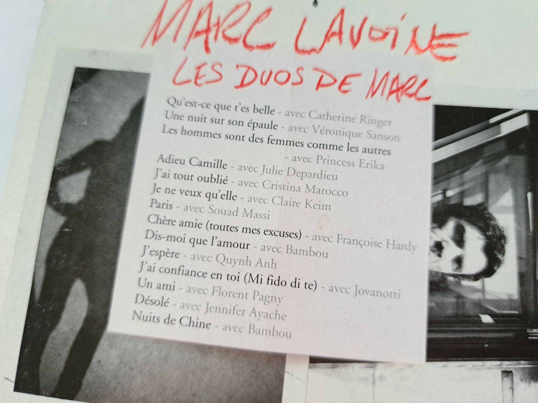 CDs: Cd Marc Lavoine - Les duos de Marc – D'occasion à Pully par bro_n52j 2