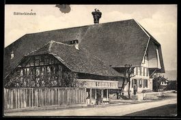 AK Bätterkinden, Gasthof Bären in der Außenansicht, Fachwerk