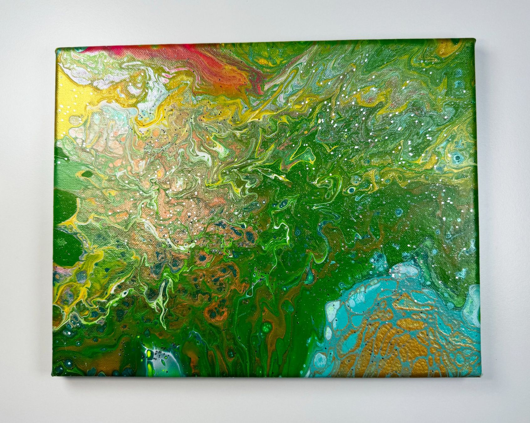 Dipinti: Acryl-Flüssigkeitsmalerei, rechteckig – Usato da Schlieren venduto da MayaSheng1983
