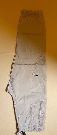 Pantalon été beige sable 152 cm coton