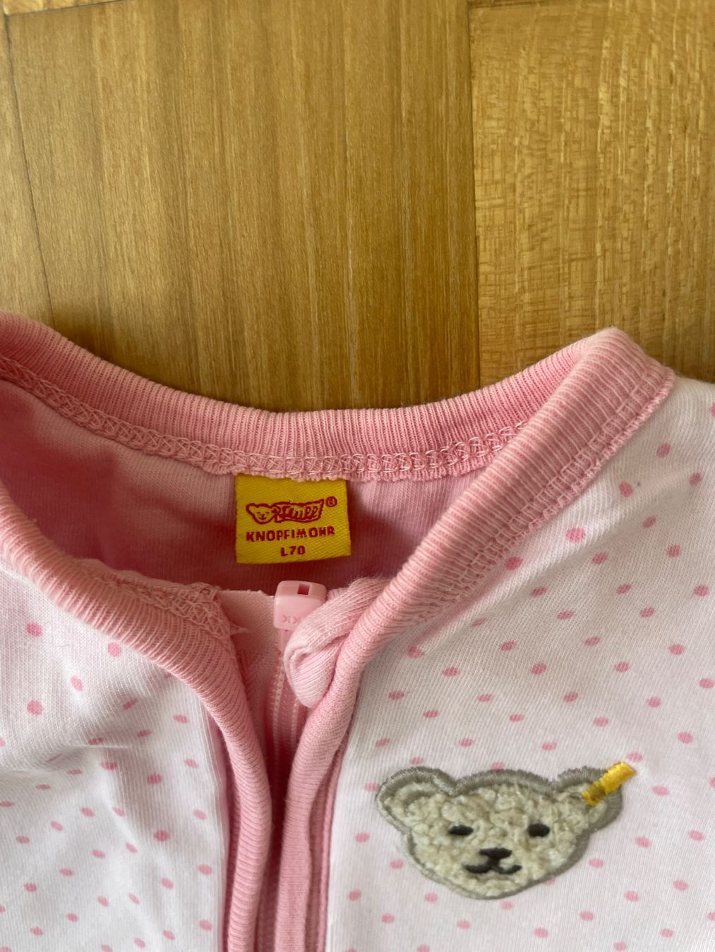 Steiff Sacchi a pelo: Steiff Babyschlafsack rosa Schlafsack – Usato da Buchs SG venduto da VintageHomeCH 4