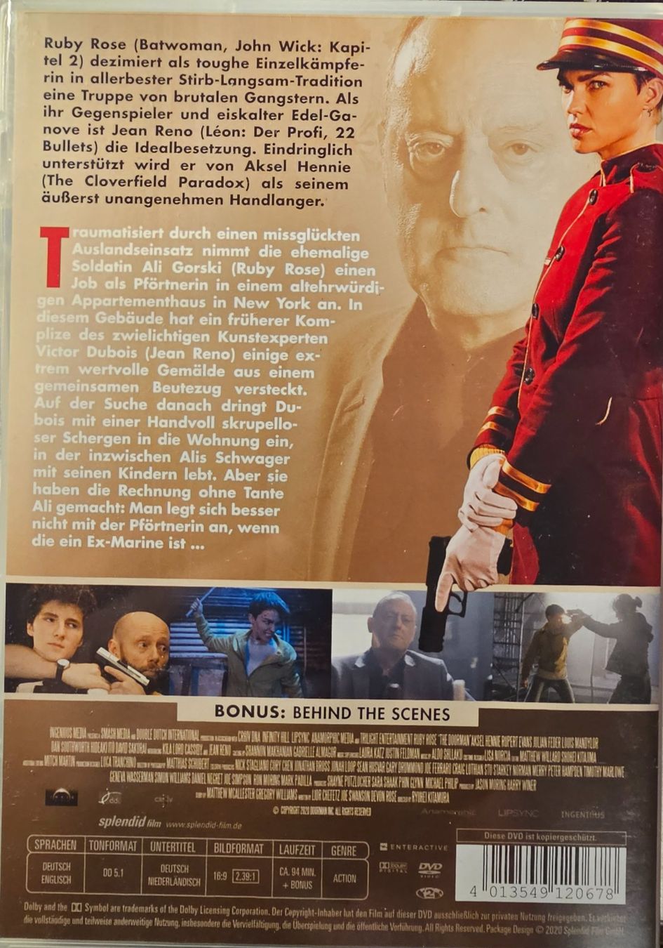 Alle DVDs: The Doorman - Tödlicher Empfang – Gebraucht aus Wahlen b. Laufen von Cg10 1