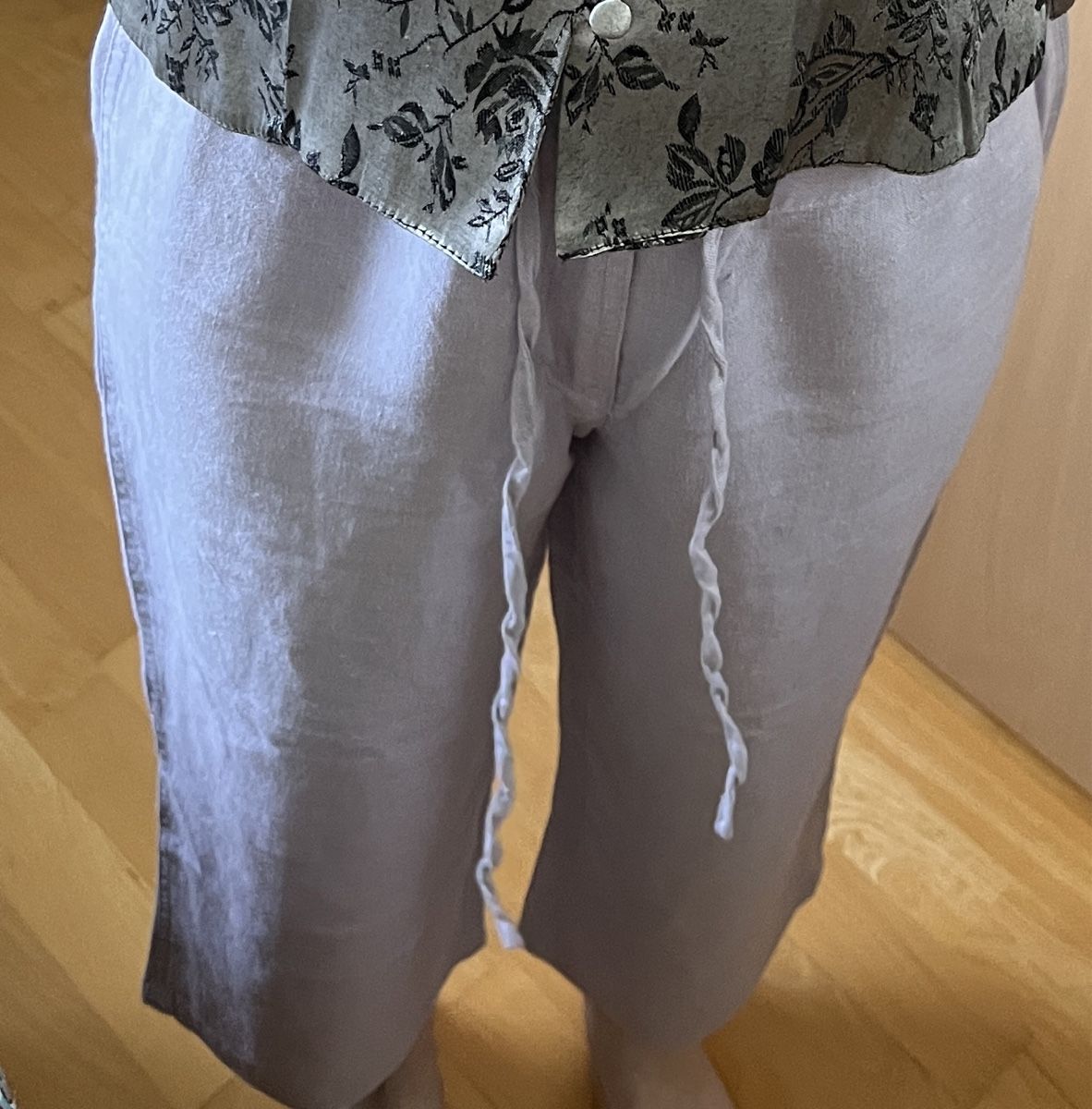 Pantaloni: lila Scandi-Hose (Leinen) – Usato da Therwil venduto da blubblubblubb 2