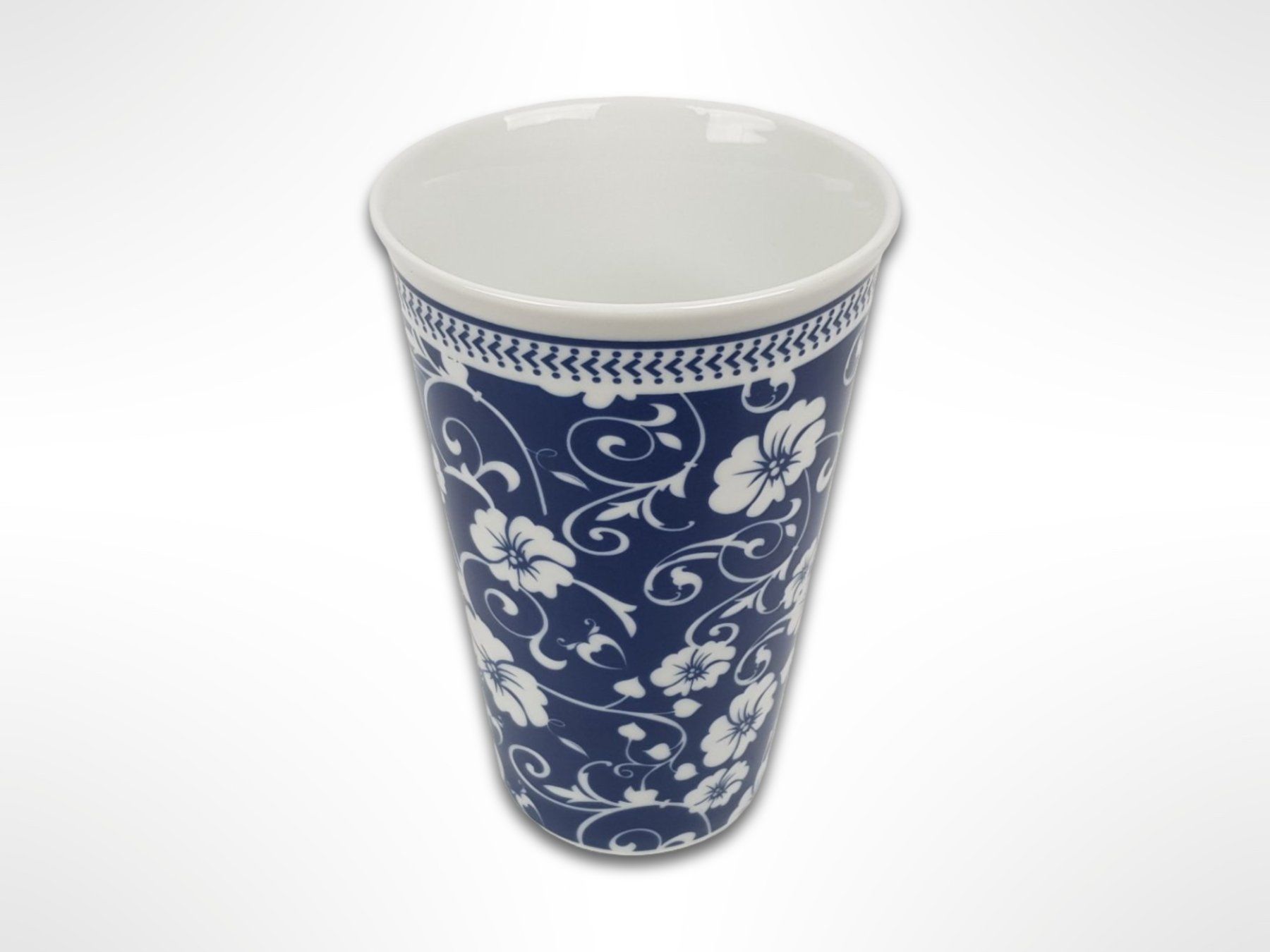 Contenitori & Simili: Keramikbecher mit Blumenmuster blau/weiss – Usato da Suhr venduto da Restwert_Suhr