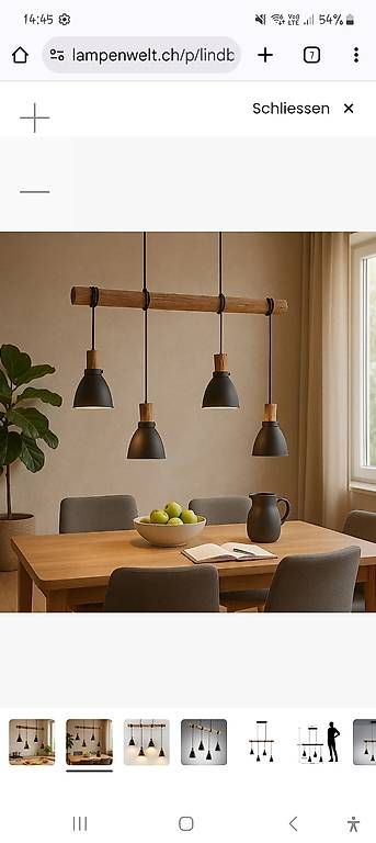 Lampadari & plafoniere: Hängelampe Esstisch Holz – Usato da Tägertschi venduto da Jaflogu08 2