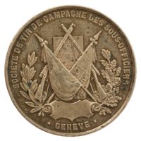 Schützenmedaille GE 1879 Genéve Genf Silber RR