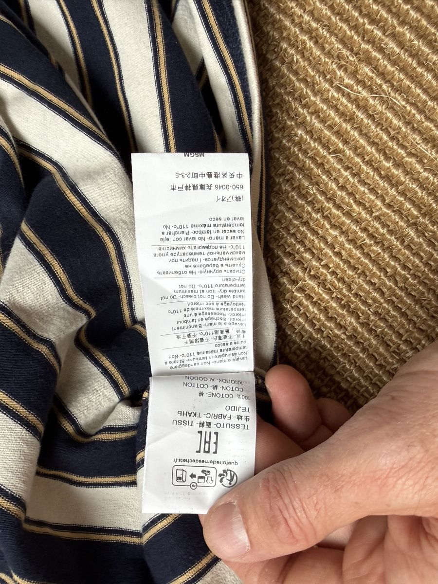 MSGM Maglioni & Felpe: MSGM Blue Crew Neck Striped T-shirt S – Usato da Zürich venduto da Ralph12345 7