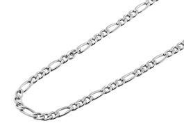 Figarokette Edelstahl Halskette 50cm+5cm Breite 5mm