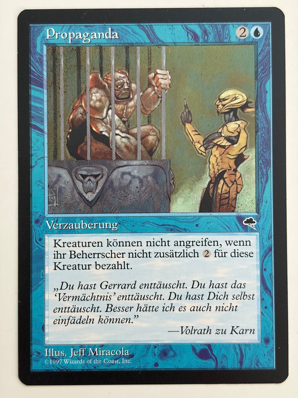 Magic The Gathering Cartes à collectionner: Propaganda - Tempest – D'occasion à Bonstetten par ddiederichs