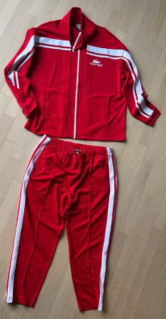 Lacoste x Ricky Regal Trainingsanzug – Rot/Weiss – XXL – Ltd