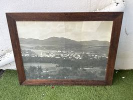 Photo ancienne représentant paysage d’un village