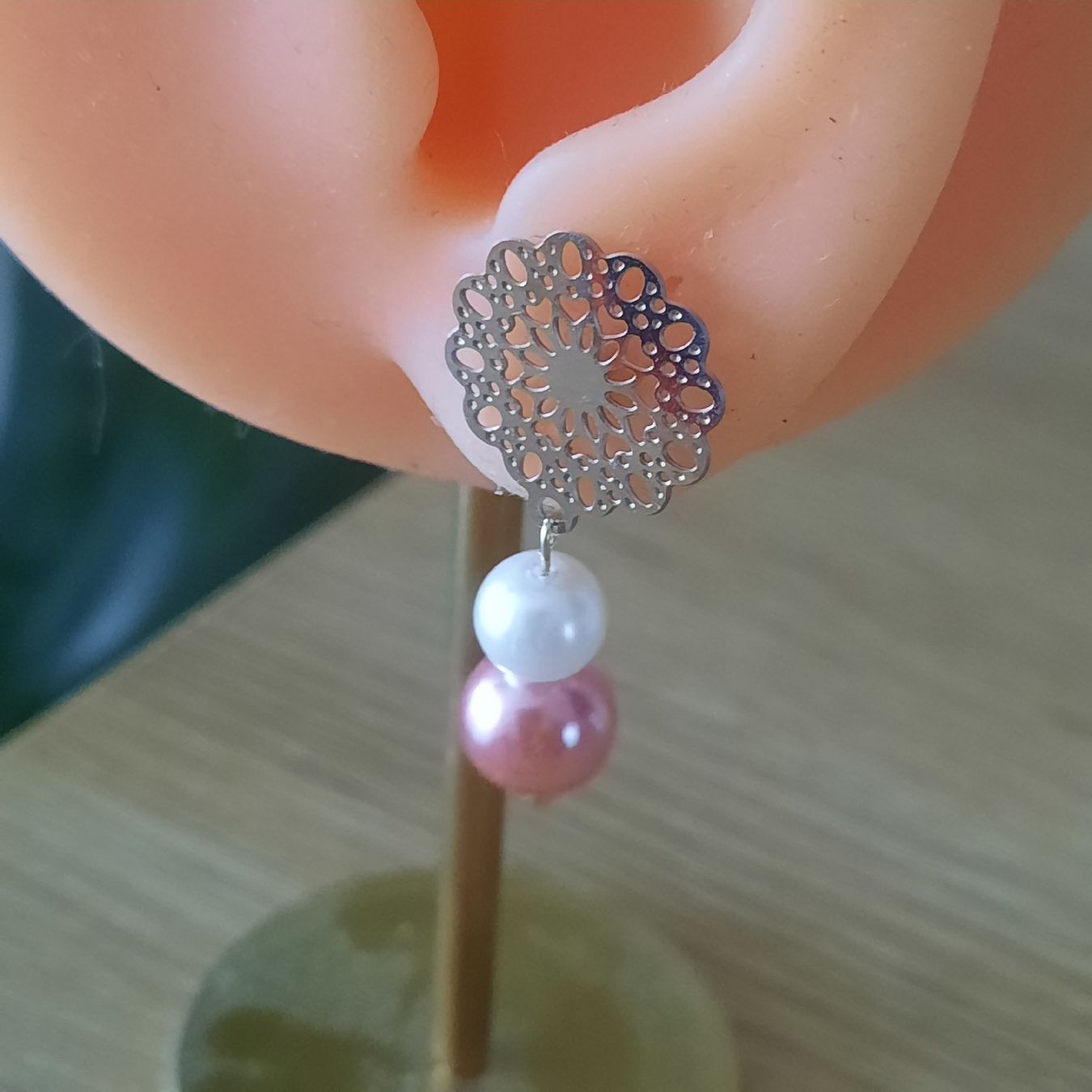 Orecchini pendenti & Orecchini a lobo: Ohrringe Sterling Silber mit Perlen - Sommerfrisch & Elegant – Nuovo (secondo la descrizione) da Solothurn venduto da lsc_pf99 5