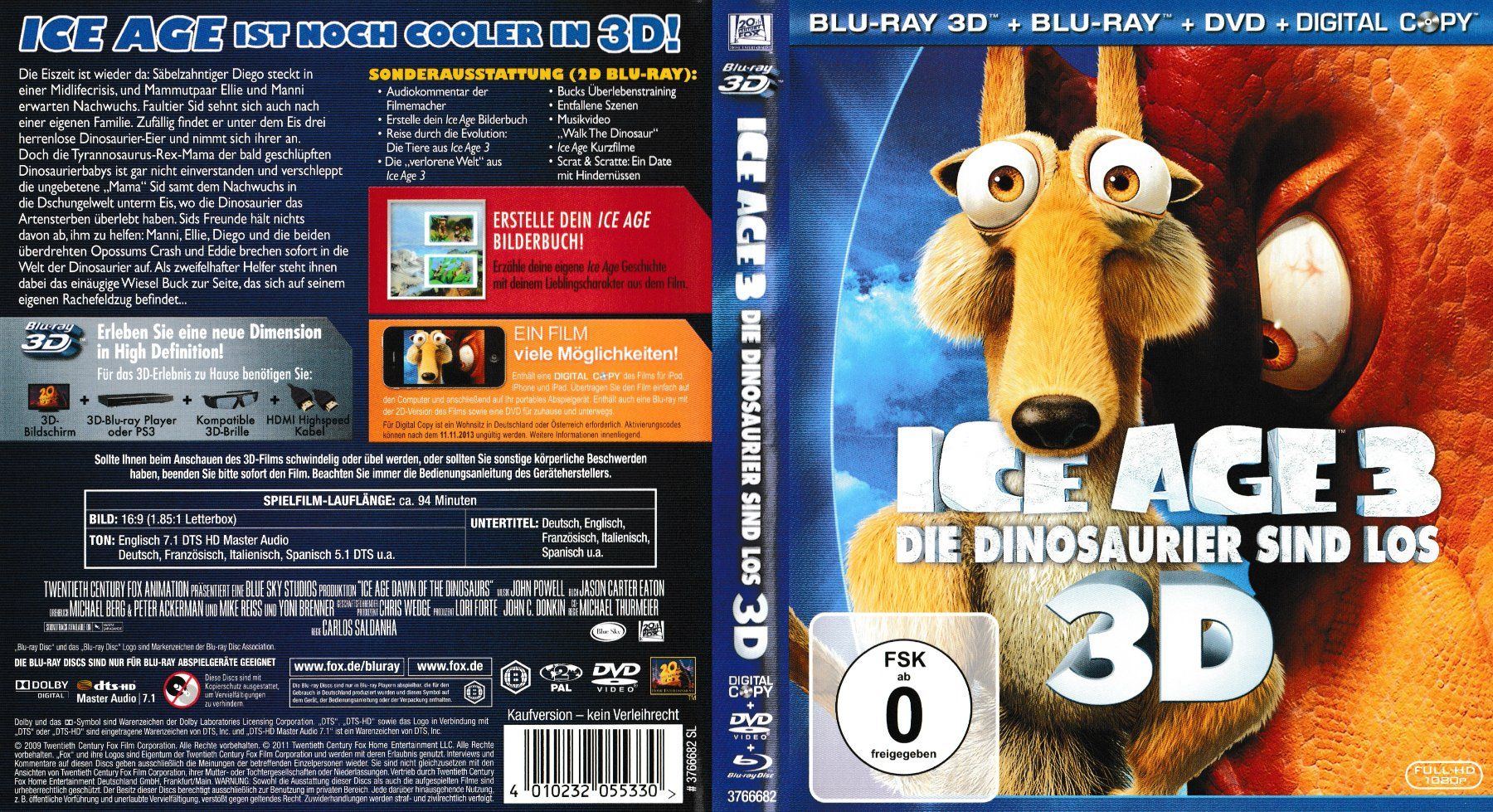 Tutti i DVDs: Blu-Ray - Ice Age 3 – Usato da Langnau am Albis venduto da MediaRescuerKeLoX