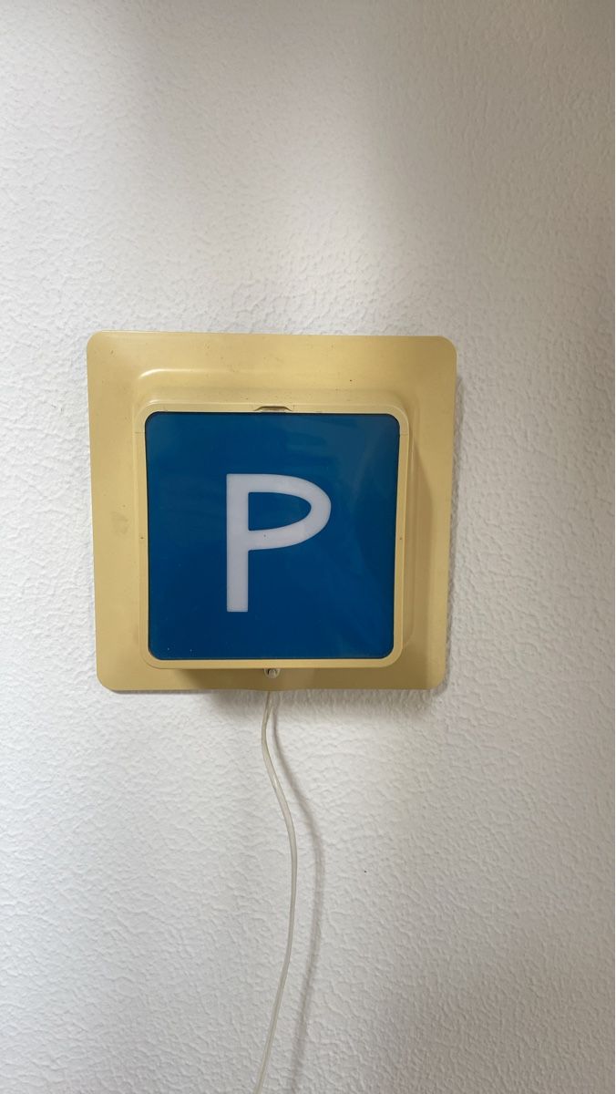 Lampade: Vintage Parkschild Leuchtreklame – Usato da Oberwil BL venduto da hr237