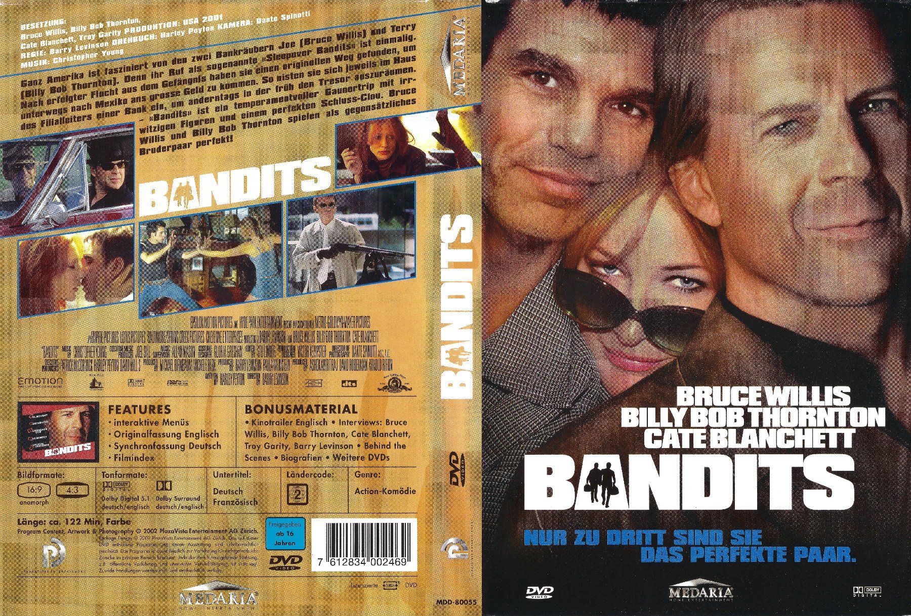Tutti i DVDs: Bandits (Bruce Willis) – Usato da Zürich venduto da Cineasten