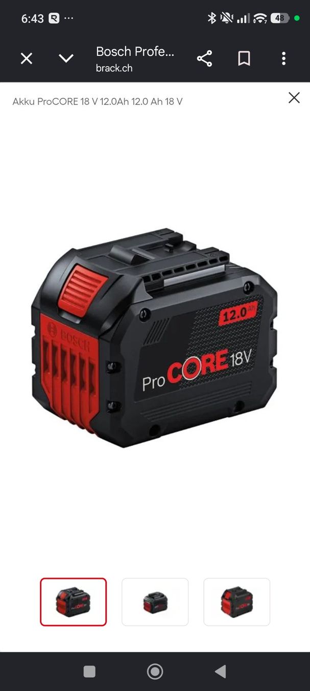 Bosch Caricatori & Batterie: Bosch ProCORE 18V Akku 12AH TOP PREIS – Usato da Susten venduto da Viper_88