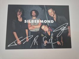 Autogrammkarte Silbermond mit Originalunterschriften