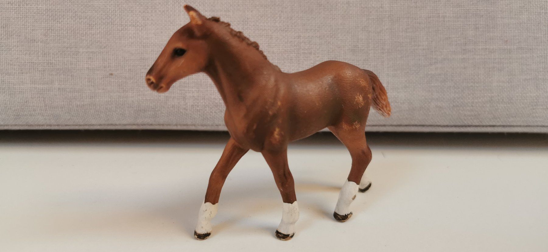 Schleich Giocattoli: Schleich Fohlen, braun – Usato da Langendorf venduto da Laedi6 1